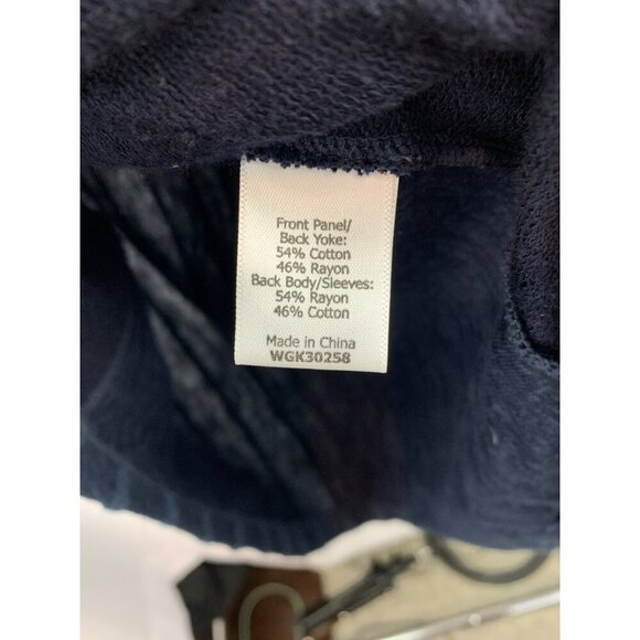 Market & Spruce Womens Small Blue Striped Long-Sleeve Zip Jacket With Pockets - Picture 4 of 6